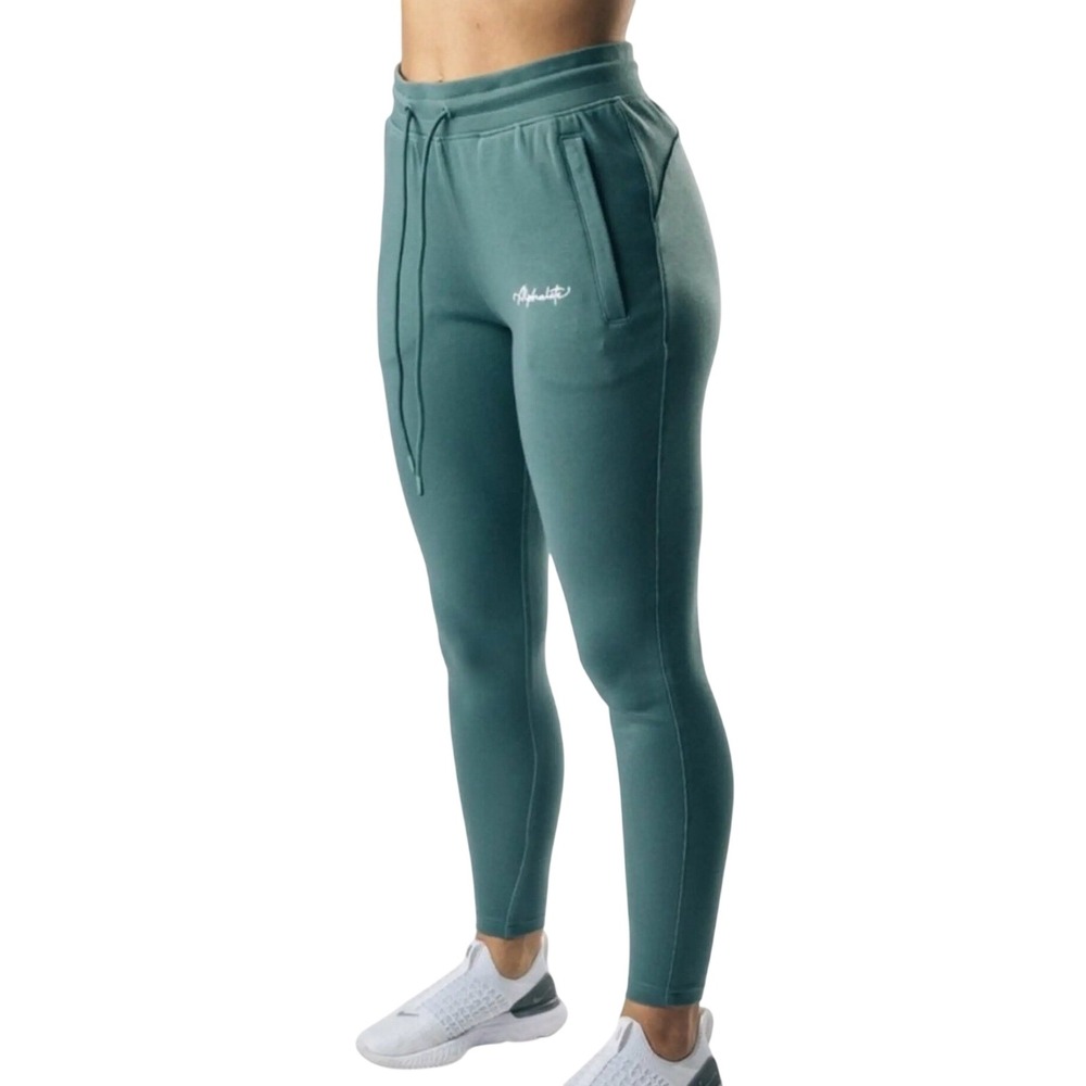 Alphalete Sage Green High Rise Tapered Joggers Sweatpants MEDIUM